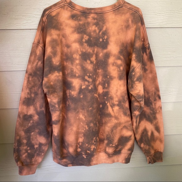 Acid washed crew neck sweatshirt - Picture 2 of 2